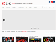 Tablet Screenshot of candcvalve.com